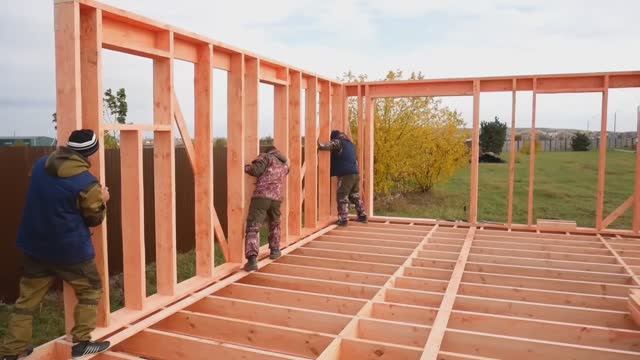 Самый дешевый каркасный дом. Пошаговый процесс строительства