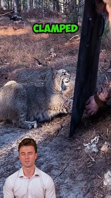 2D2BYancbeo - The lynx's front paws got stuck in a trap, and a kind man saved her #shorts #animals #