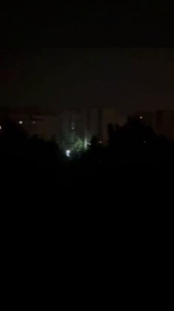 Смог над Донецком этой ночью