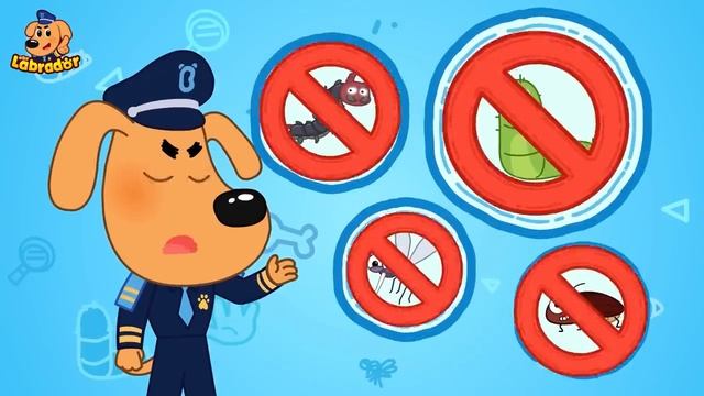 🍄Кусачее чудовище   Безопасность в детской жизни   🔍Популярный сборник мультиков   Шериф Лабрадор