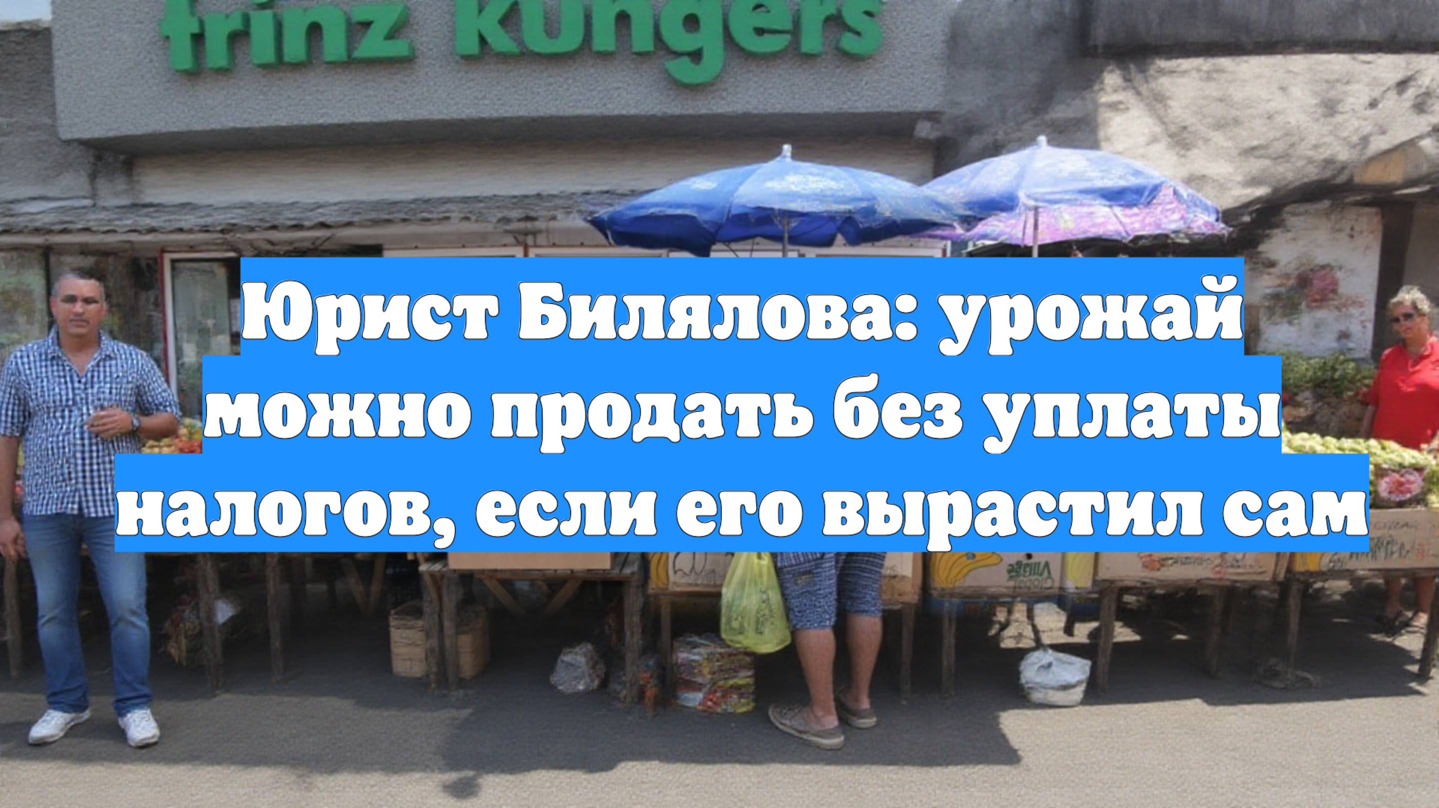 Юрист Билялова: урожай можно продать без уплаты налогов, если его вырастил сам