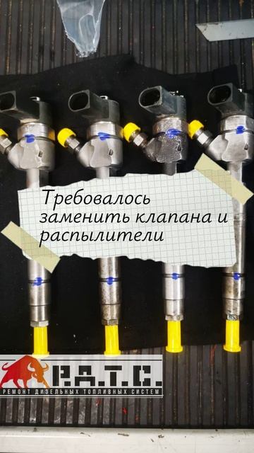 Требовалось заменить клапана и распылители