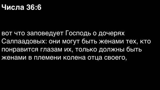 Числа, глава 36