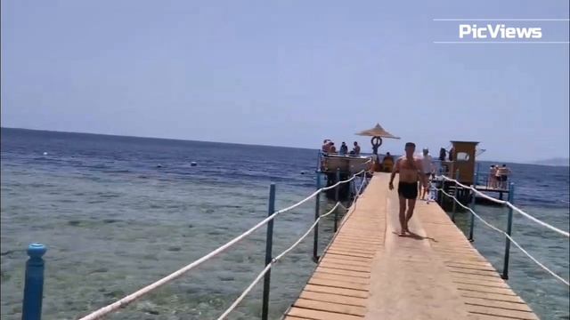 Шарм-эль-Шейх отель Swiss Heaven Sharming Inn 4*. Египет. Обстановка на пляже сегодня 10 июня 2025