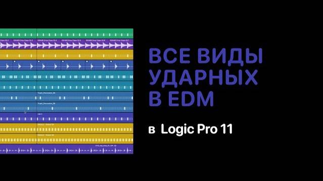 Все виды ударных в электронной музыке в Logic Pro 11 [Logic Pro Help]