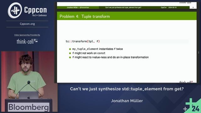 Lightning Talk: Can't we Just Synthesize std::tuple_element From Get? - Jonathan Müller