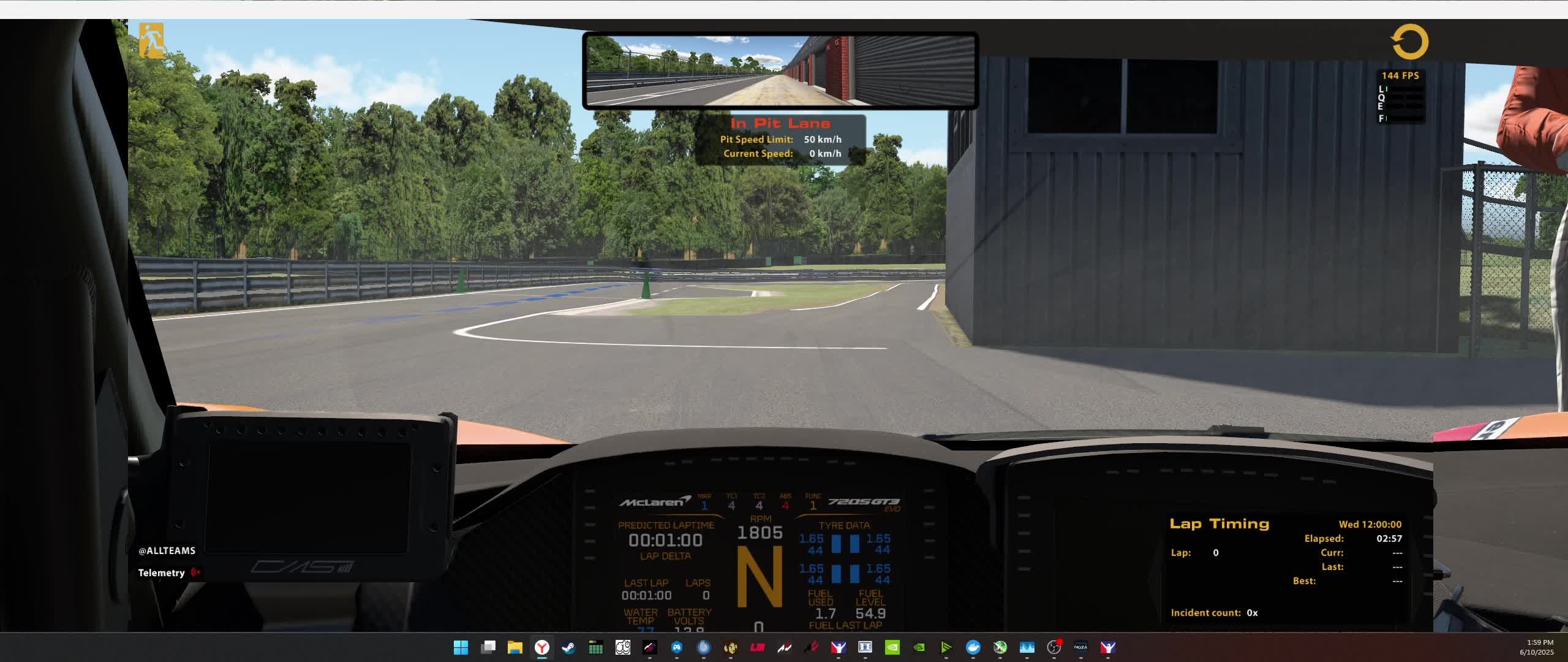 iRacing. GT3 Test