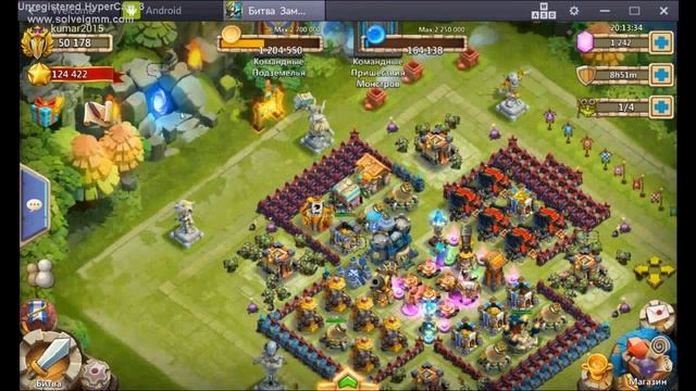 Ролинг на 2000 тыс самоцветов в Битве Замков Castle clash#1