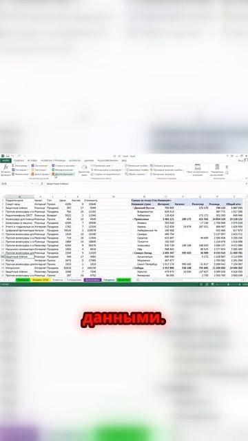 Какие функции предлагает Excel для работы с данными