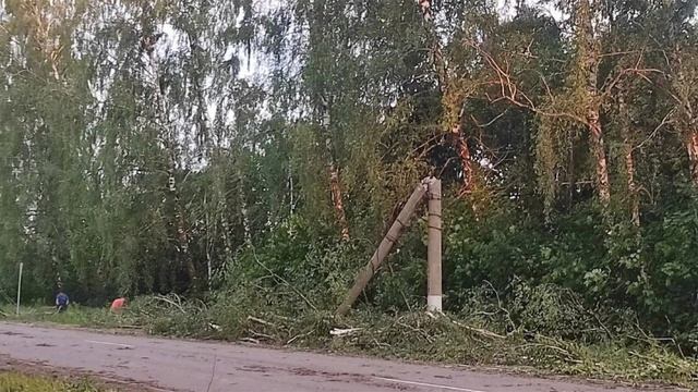 Ураган в Тульской области привел к перебоям с электричеством и повредил 10 домов