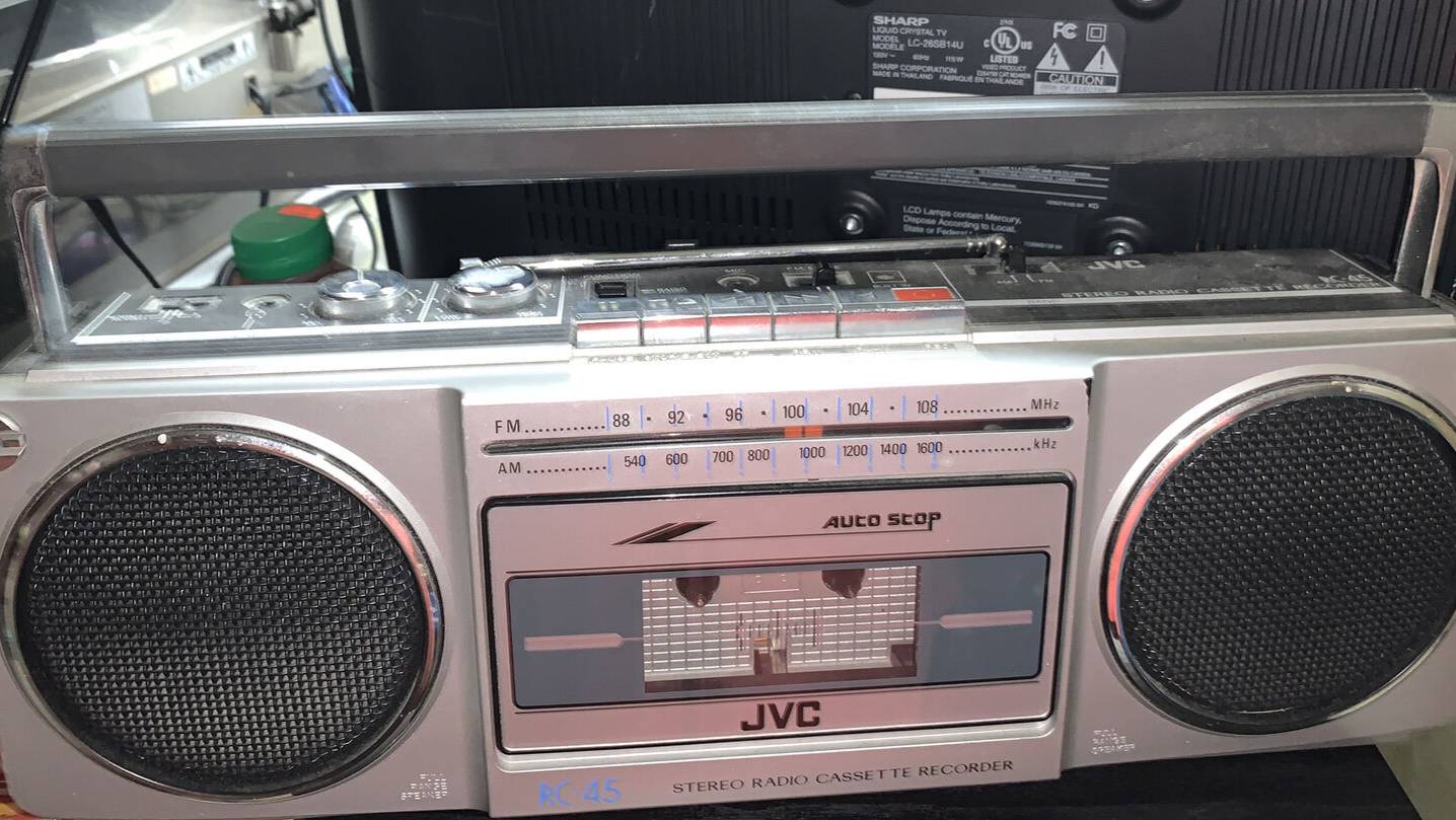 Винтажный стереомагнитофон JVC RC-45, редкий кассетный магнитофон-Япония-70-Х