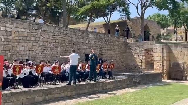 Патриотический концерт с участием военного оркестра 102-й отдельной бригады оперативного назначения