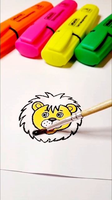#творчества #рисунки #поделкиизбумаги 🦁🦁🦁 #art #diy #drawing #relaxing