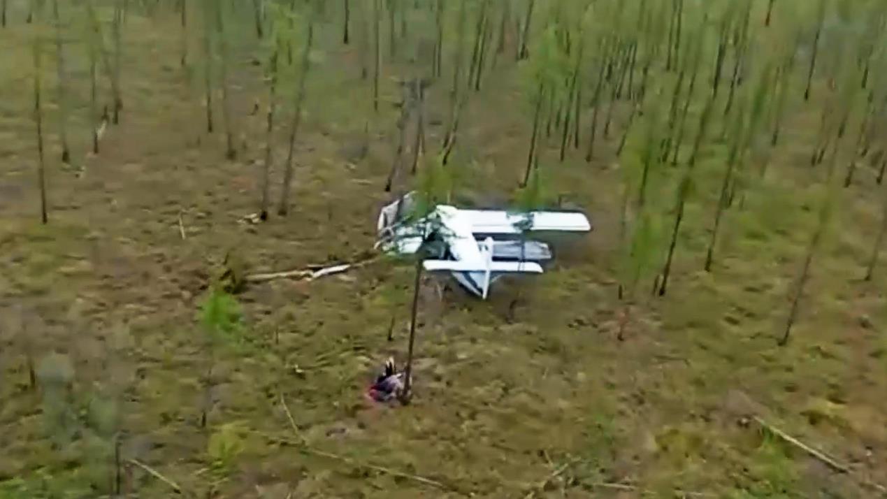 Появились кадры с места обнаружения Ан-2 в Якутии