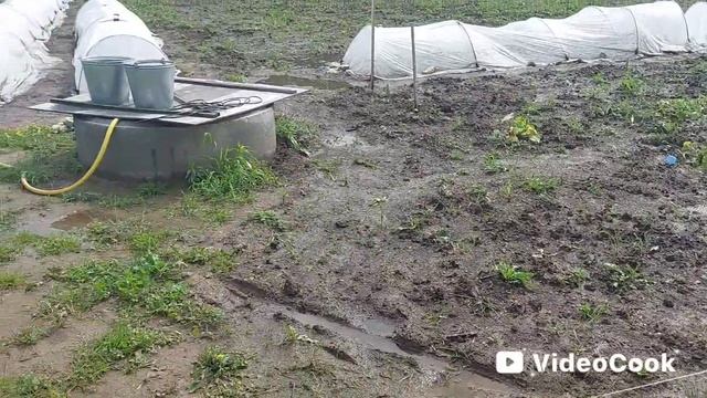 Наши 8,4 сотки🏡Наш участок ,после суточного ливня💦💦💦🫣☹️😟😭