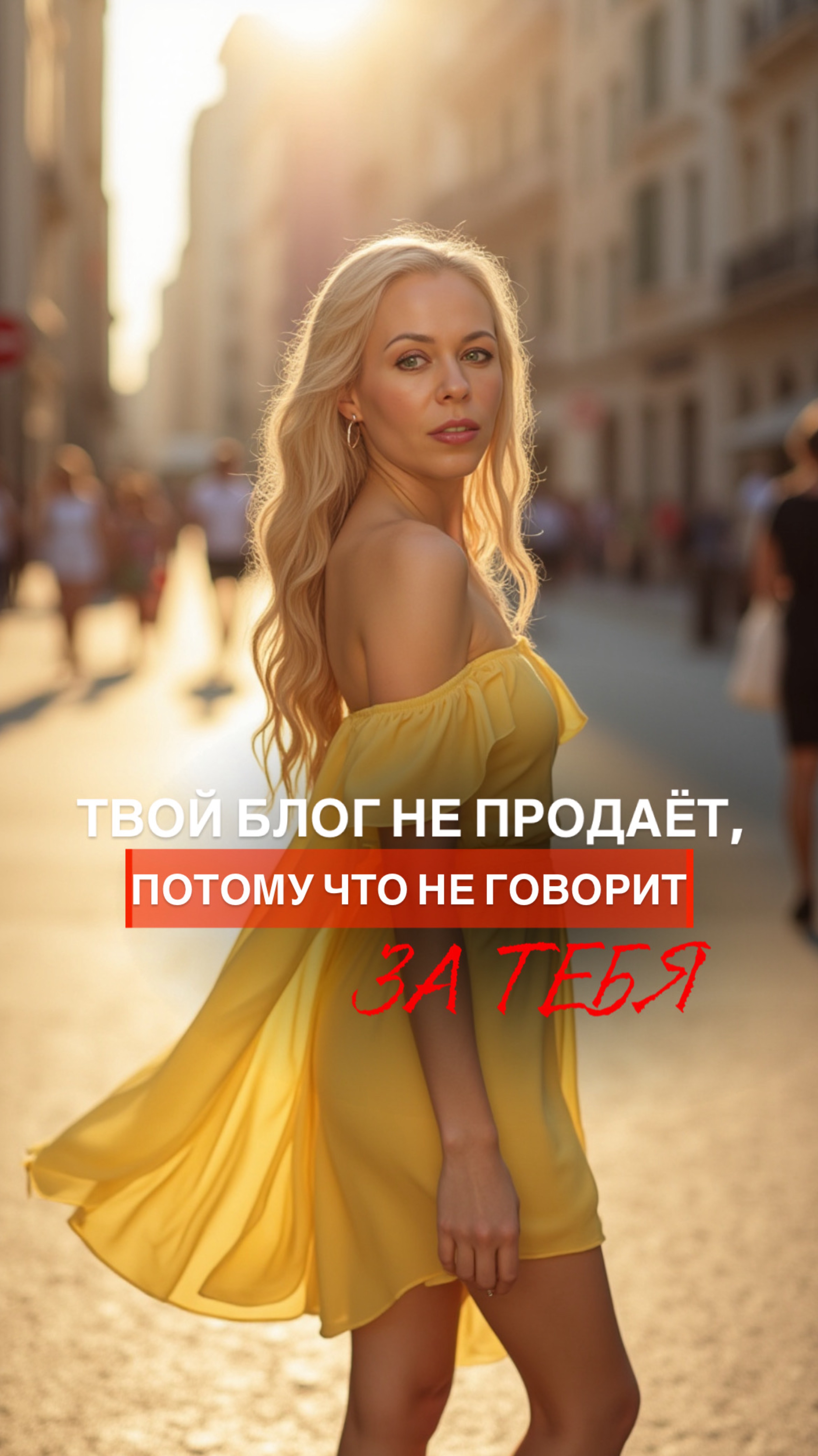 ТВОЙ БЛОГ НЕ ПРОДАЁТ, ПОТОМУ ЧТО НЕ ГОВОРИТ ЗА ТЕБЯ