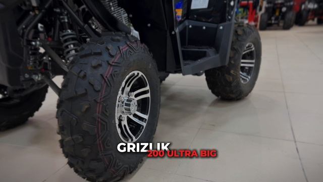 Взрослый бензиновый квадроцикл MOTAX GRIZLIK 200 ULTRA BIG черный