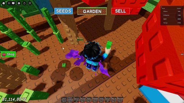 Давно не играли  grow a garden! Посадил бамбук