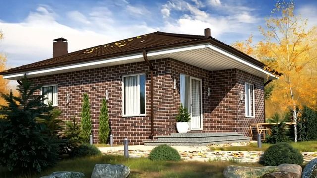 Представляем проект БП-54: компактный и уютный одноэтажный дом 6х10 в современном стиле! 🌟