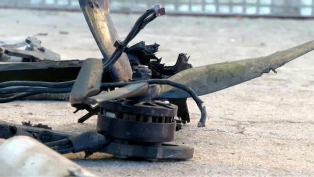 Украинский дрон упал на территорию школы в Курске