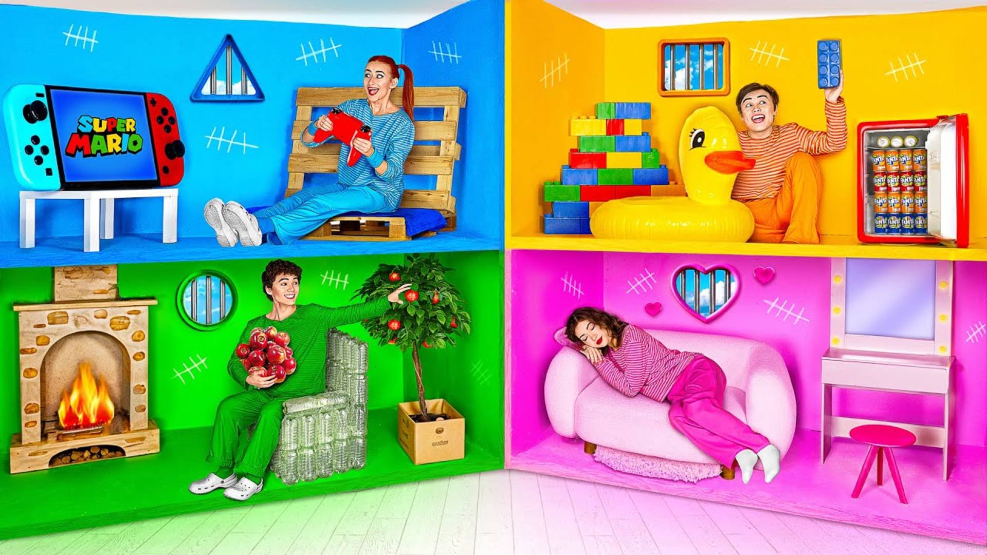 Тюрьма одного цвета челлендж от Multi DO Smile
