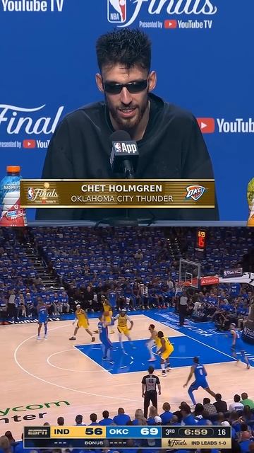 “Don’t disrespect our G.O.A.T. like that.” Chet talking about Caruso post-game