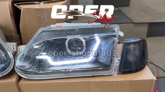 Фары 2113 2114 2115 в стиле Ауди Audi с линзой