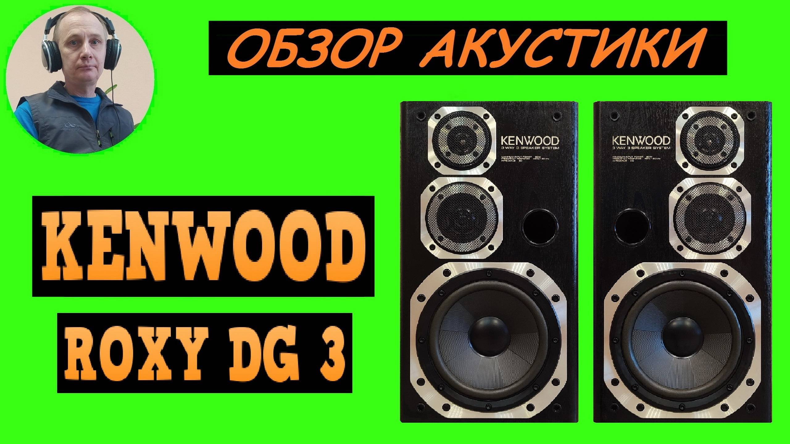 Обзор акустики KENWOOD ROXY DG3