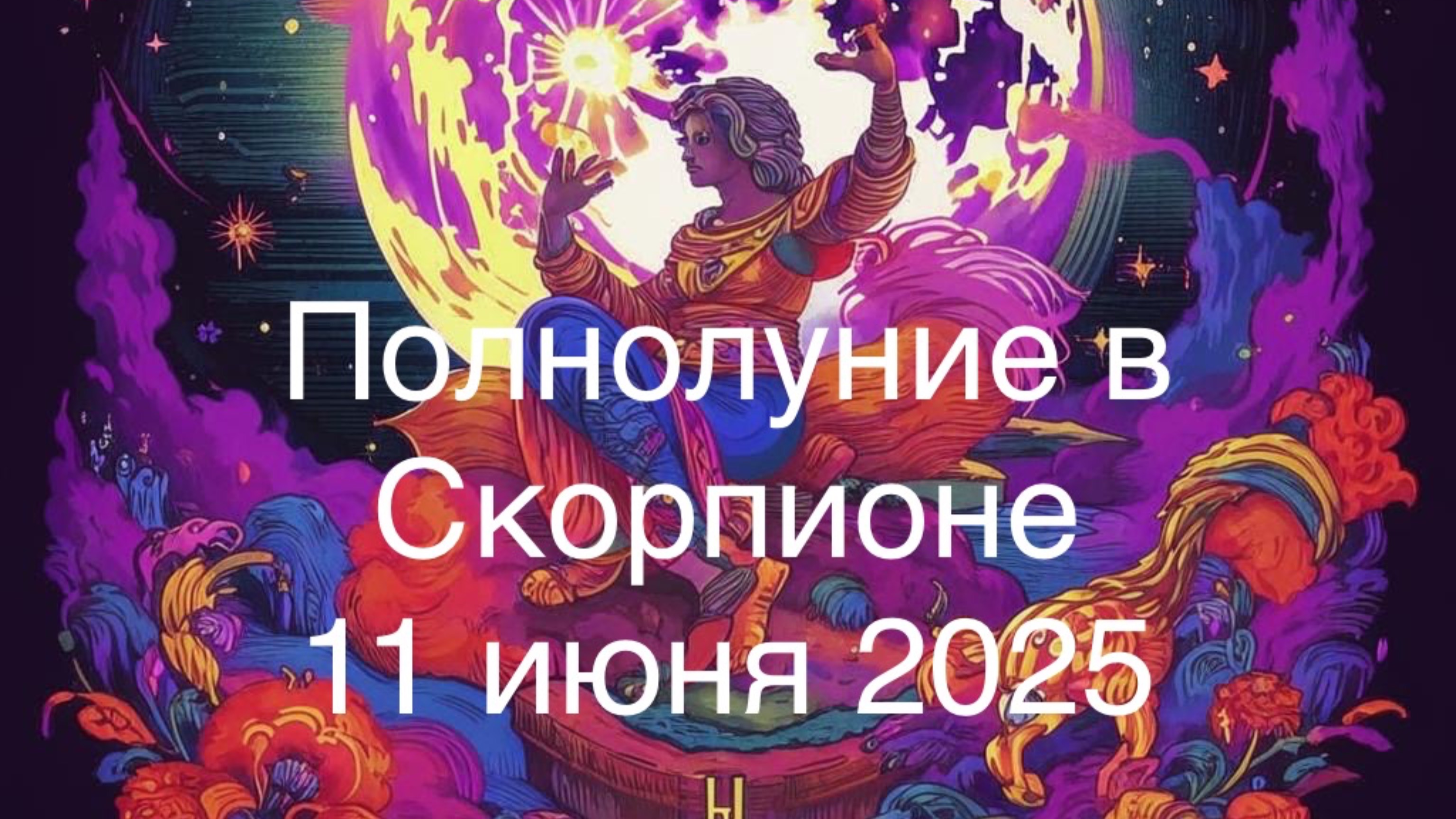 Полнолуние в Скорпионе. 11 июня 2025.