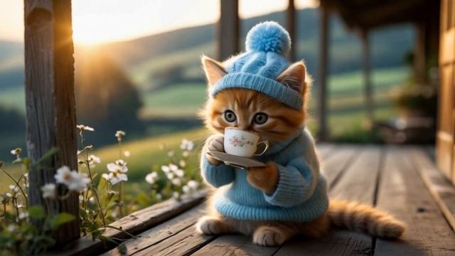 🌿🏡🐾 Волшебный загородный коттедж для котенка