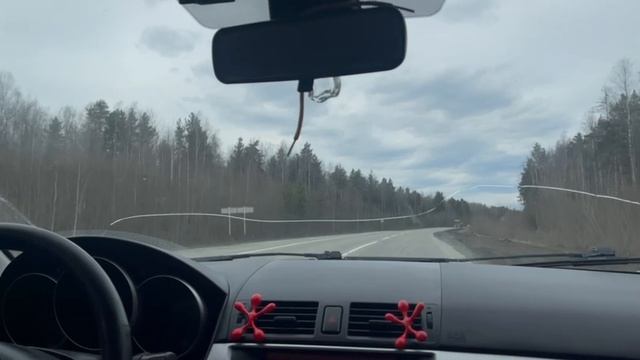 Еду в деревню по трассе