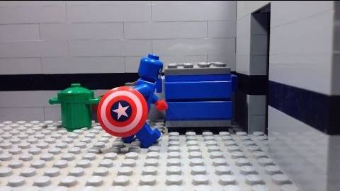 Тест на бросок щита Lego Captain America
