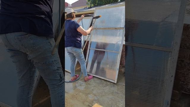 Снимаем утеплители, моем и складываем до зимы