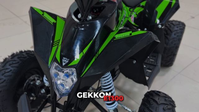 Детский электрический квадроцикл MOTAX GEKKON E1300 черно-зеленый