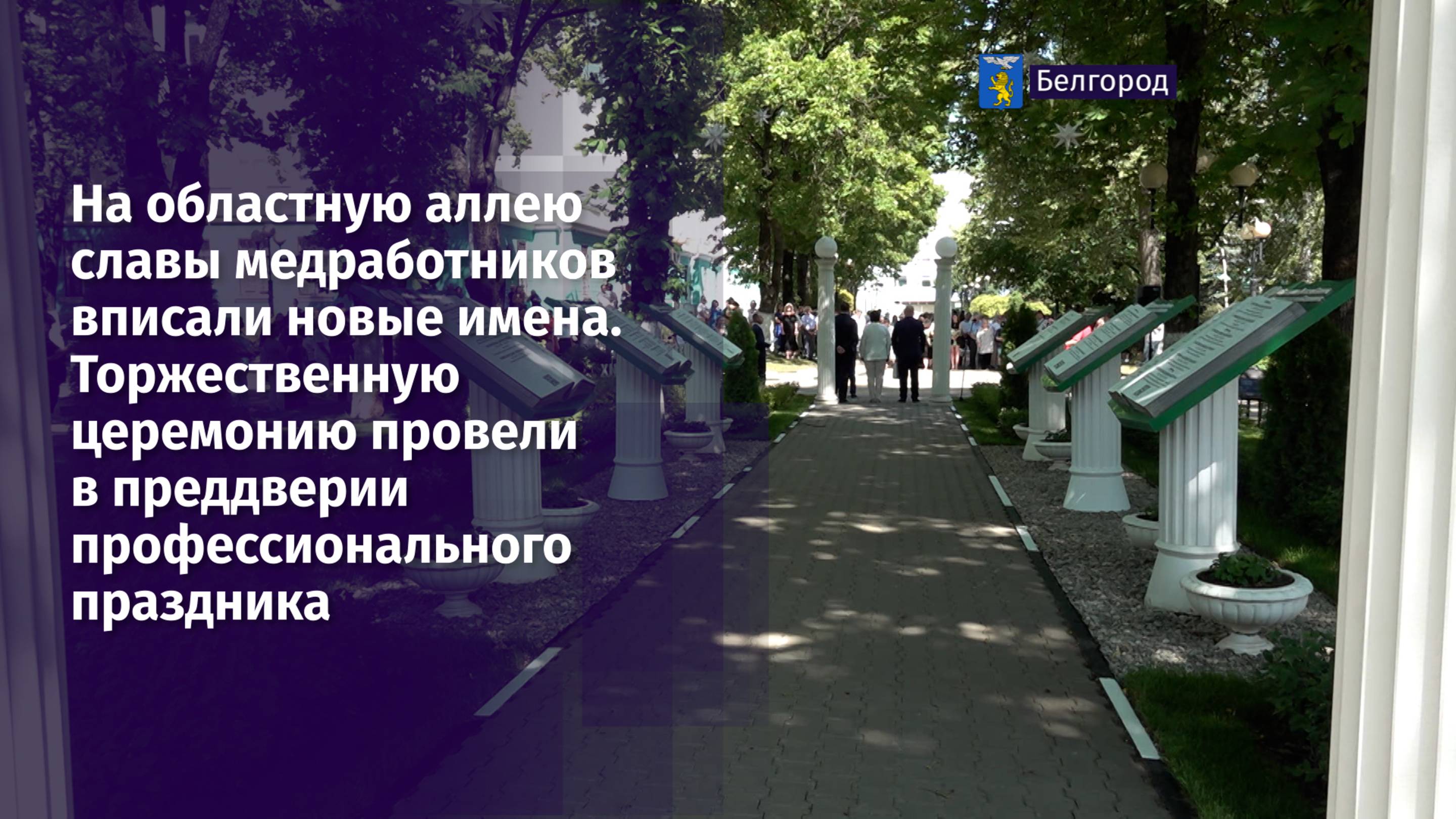 На областную аллею славы медработников вписали новые имена