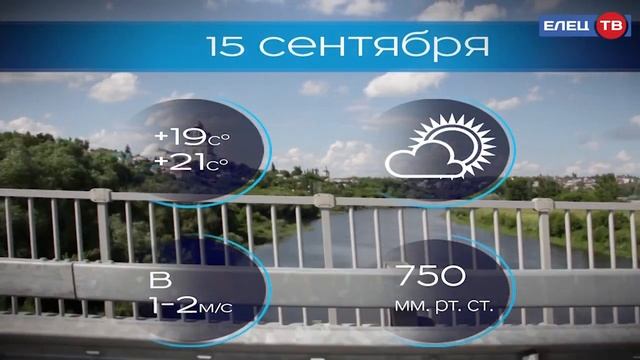 Прогноз погоды на 15 сентября