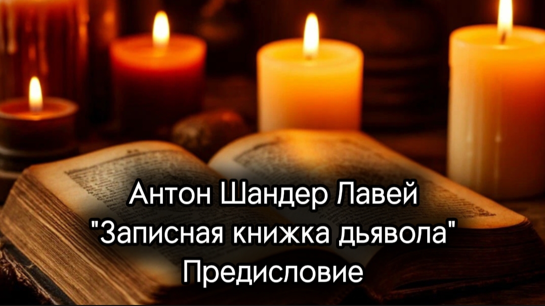 1. Записная книжка дьявола. Предисловие