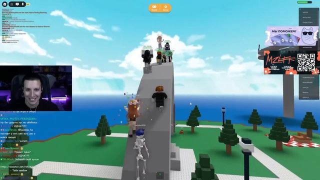 МАЗЕЛЛОВ ИГРАЕТ В ROBLOX С ДРЕЙК ДИПИНС - РОБЛОКС МАЗЕЛОВ DRAKE