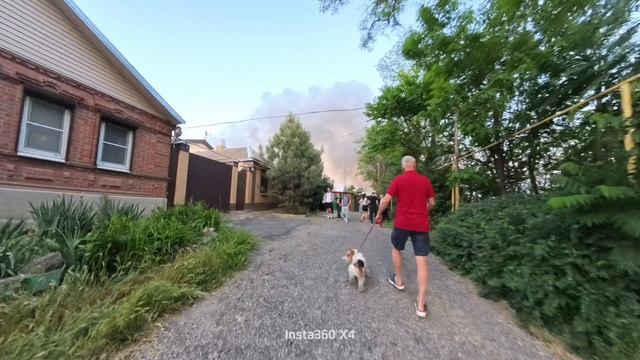 Катаемся по городу, пожар на "Рыбзаводе"...