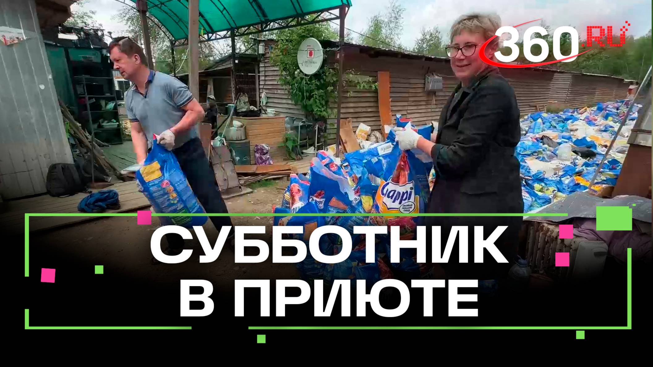 Субботник в приюте для бездомных животных под Клином