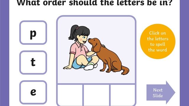 Reading letters A, I, E, U, O