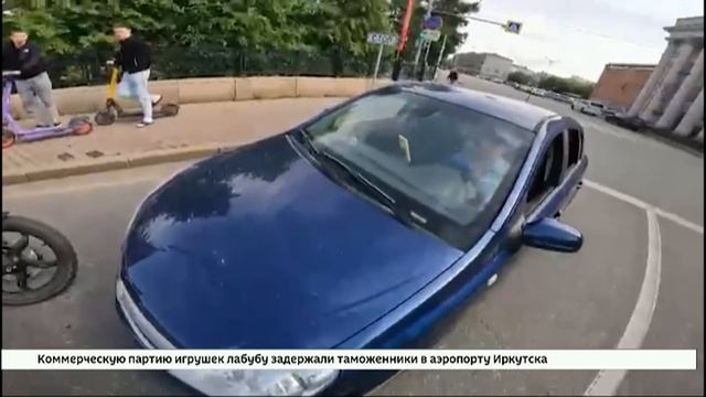 Пьяную девушку с ребенком в машине поймали в центре Иркутска, когда она ехала против шерсти по улице