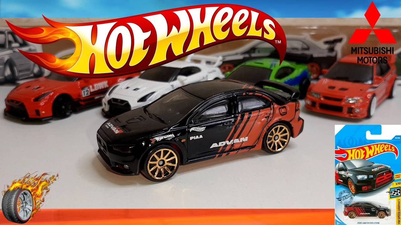 Custom Hot Wheels 2008 Lancer Evolution HW Speed Graphics 1/10