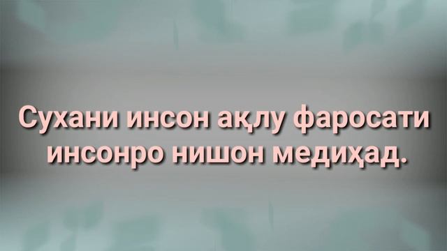 хайвонро аз пашмаш инсонро аз суханаш медоранд 2018