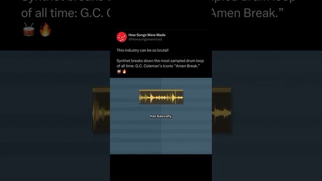 Amen Break, the most sampled drum loop in history