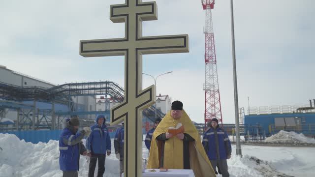 Освящение места строительства храм-часовни