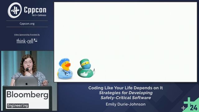 Lightning Talk: Strategies for Developing Safety-Critical Software in C++ - Emily Durie-Johnson