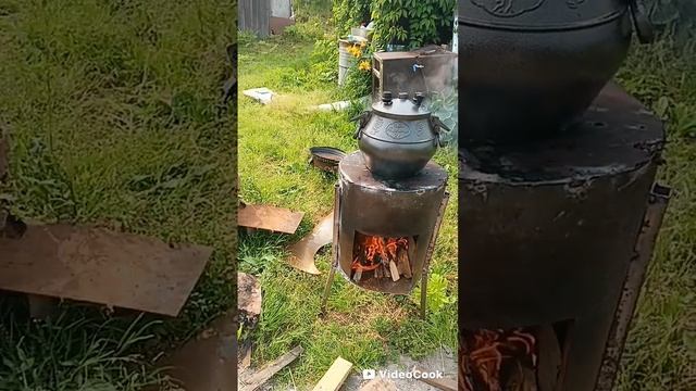 🔥 Готовим в афганском казане: от установки печки до сочного мяса!