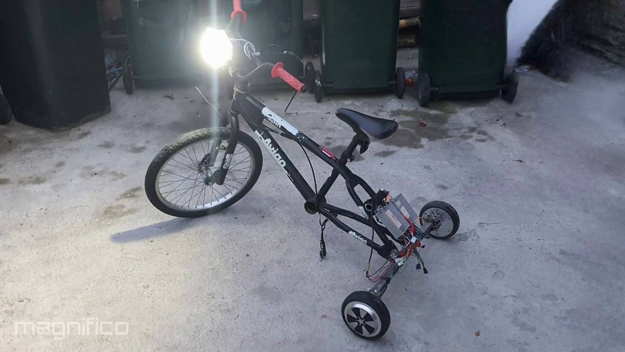 Проект Franken-trike, часть 1. Самодельный трицикл с двигателями от гироскутера 36 В 350 Вт