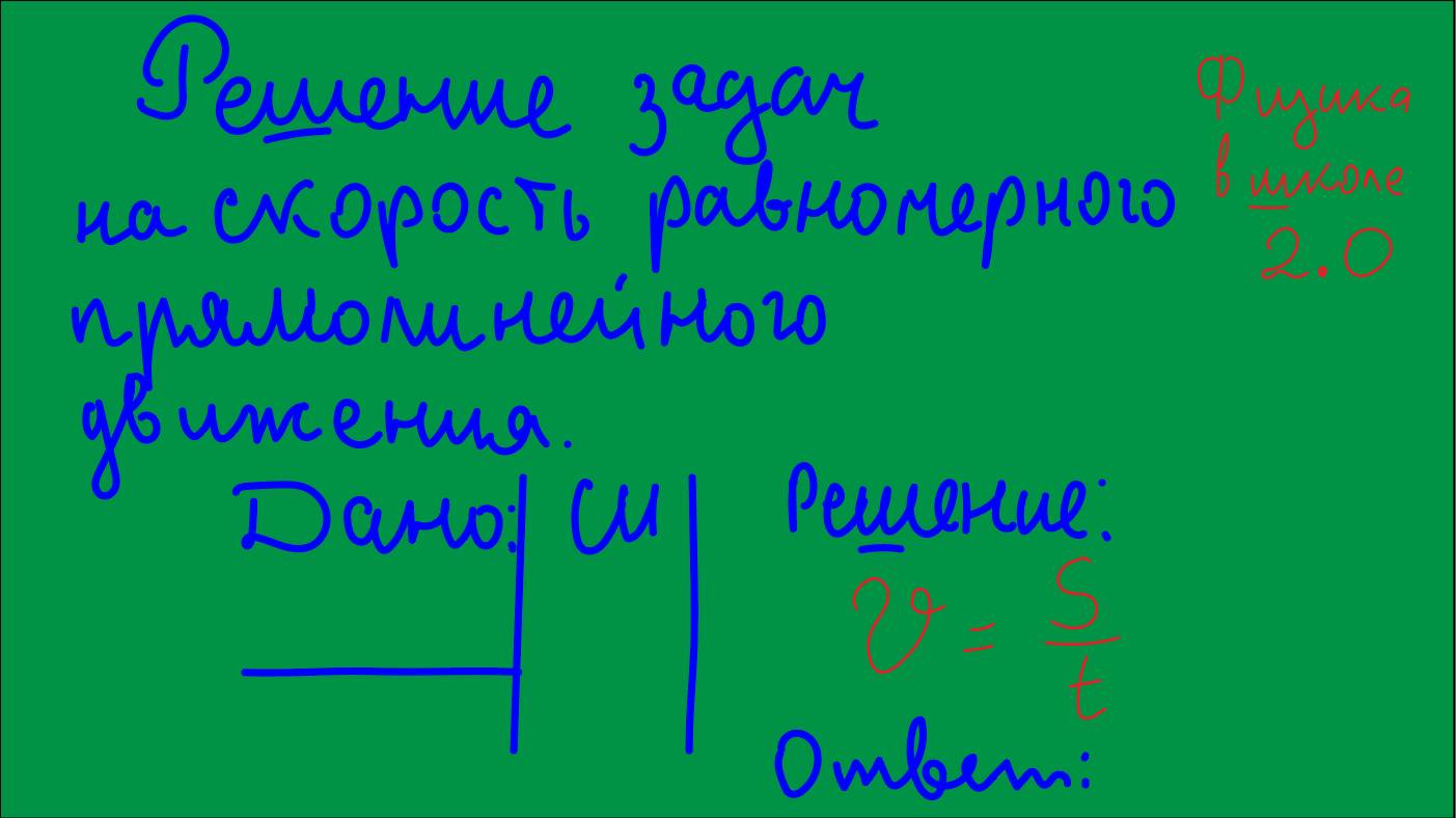 Повторение 7 класса. Решение задач на скорость. Часть 1.